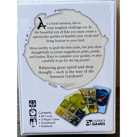OSPREY GAMES Samurai Gardener Card Tile Laying Game for 2 - 5 Players NEW Sealed - Picture 3 of 5